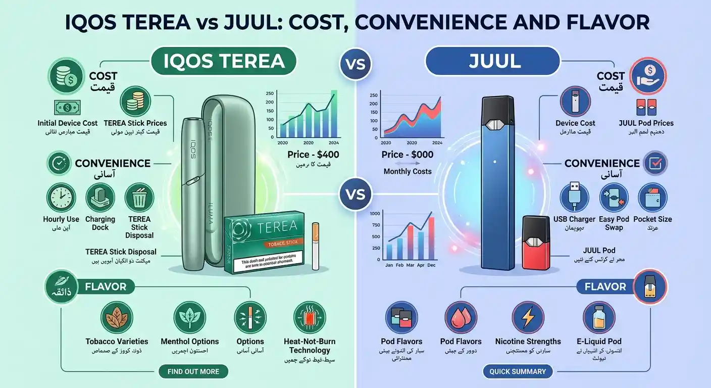 IQOS TEREA vs JUUL